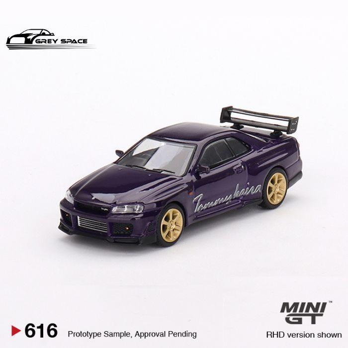 Mini GT 1/64 Nissan Skyline GT-R (R34) Tommykaira R-z Midnight 